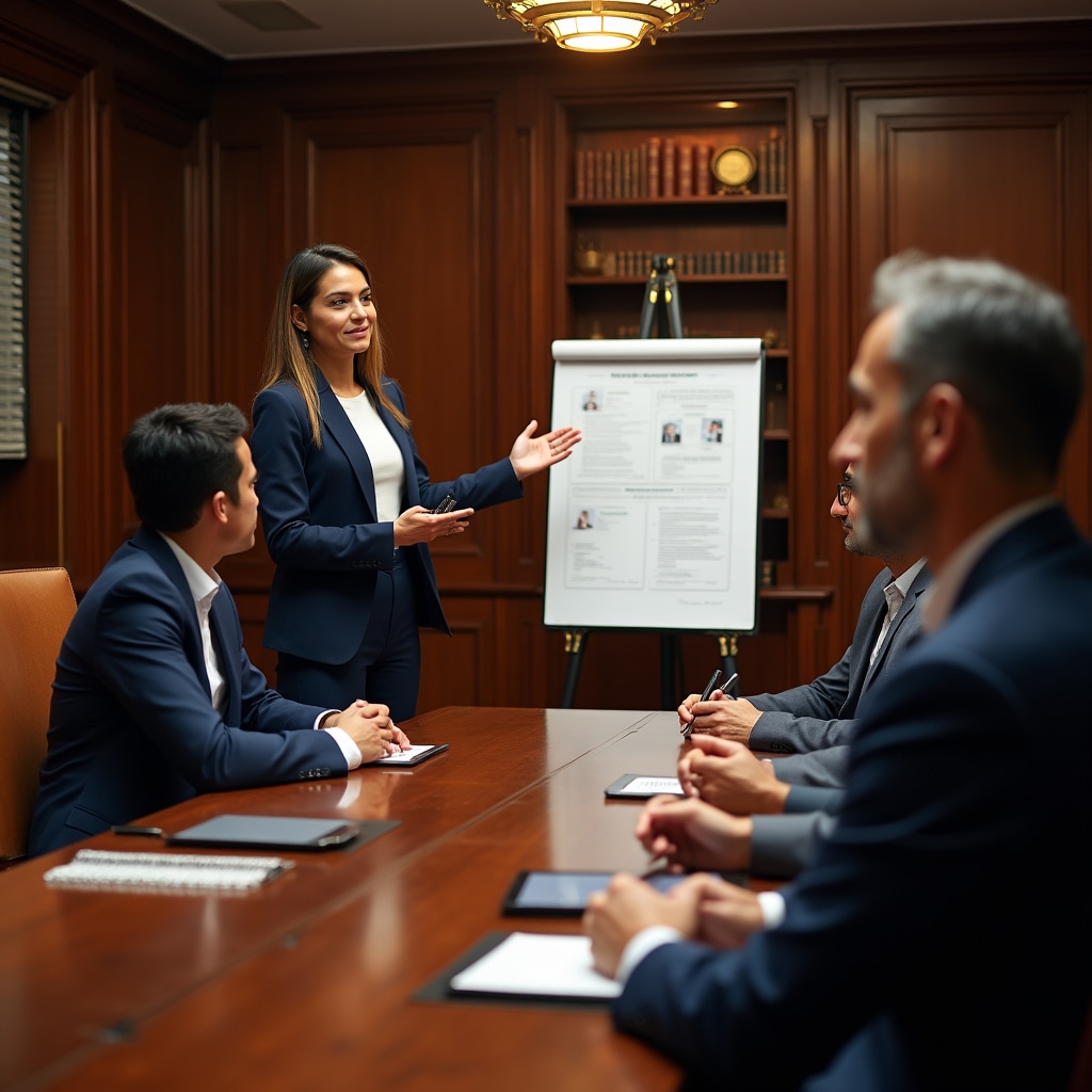 Prezentare de afaceri în întâlnire